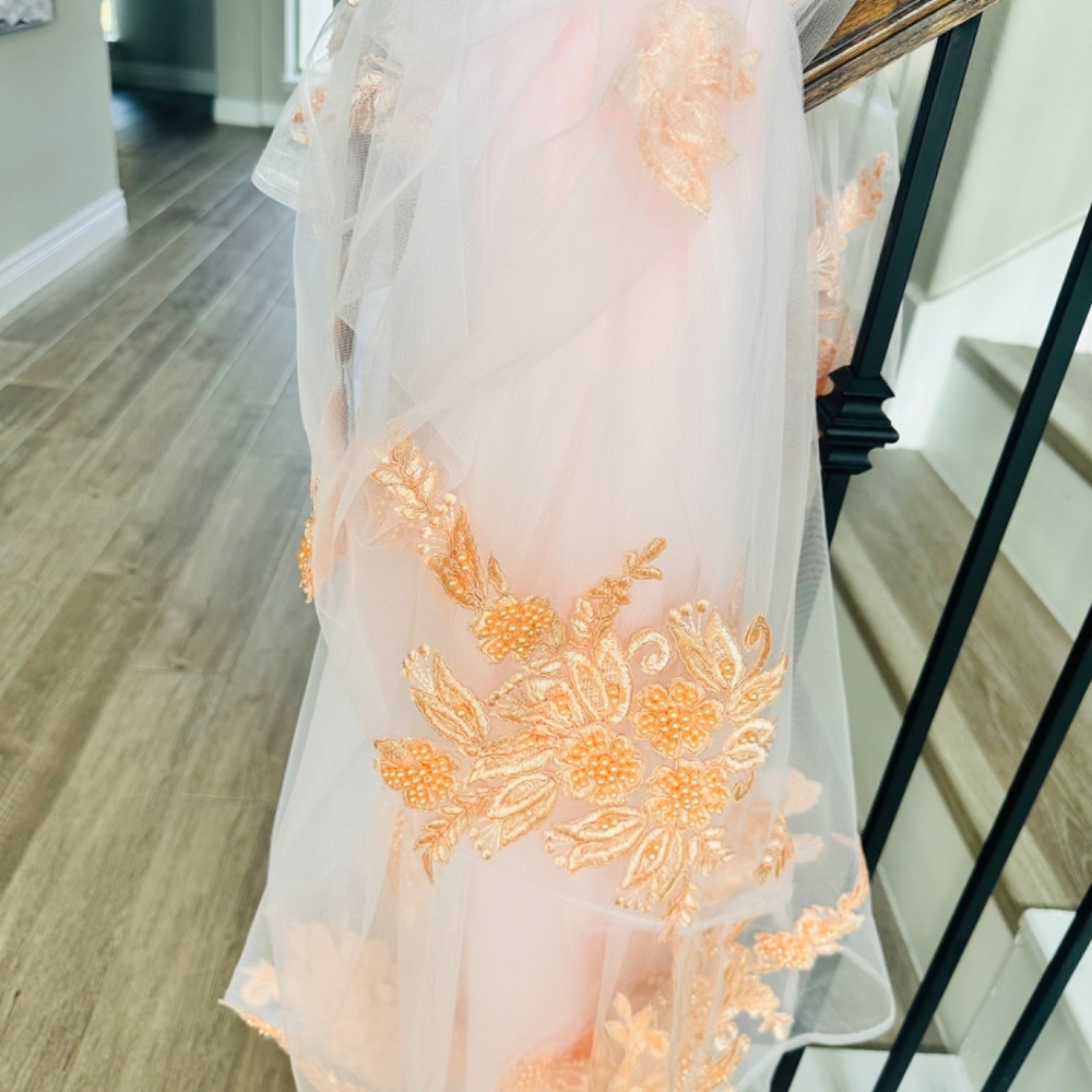 New Beautiful Net Reception Saree With Saree Jack… - image 3